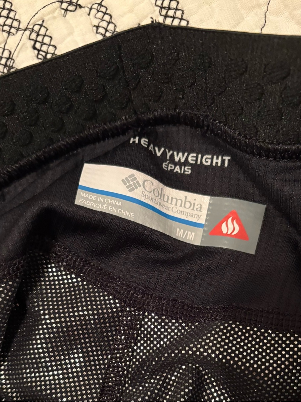 Columbia Black Heavyweight Omni-heat  Base Layer leggings M - Picture 4 of 9